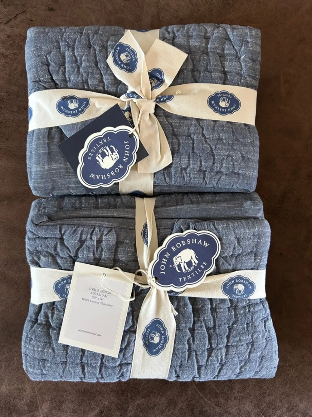 John Robshaw Vivada Indigo Woven Sham X 2 King